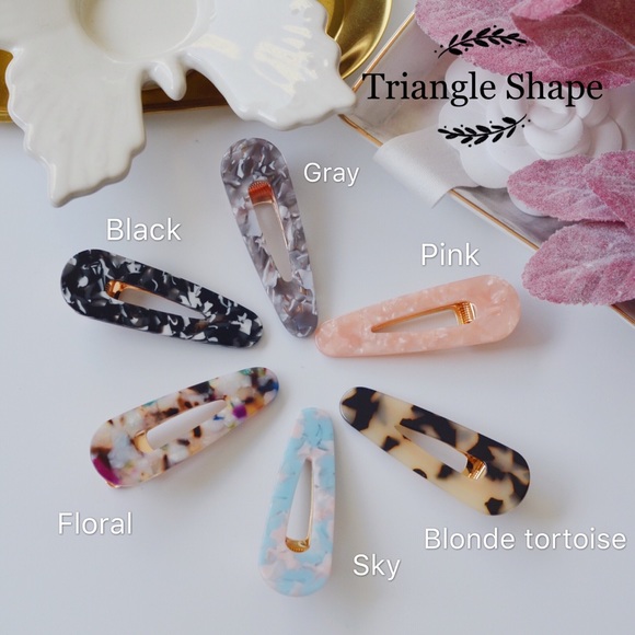 Accessories - One Piece - Retro Resin Hair Barrettes Clips